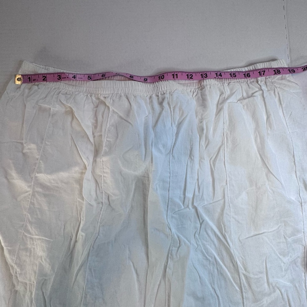 . John’s Bay White Crinkle Midi Skirt – Women’s 1X - Picture 7 of 11